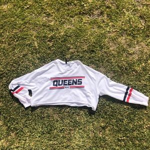 Queens, NYC long sleeve crop top